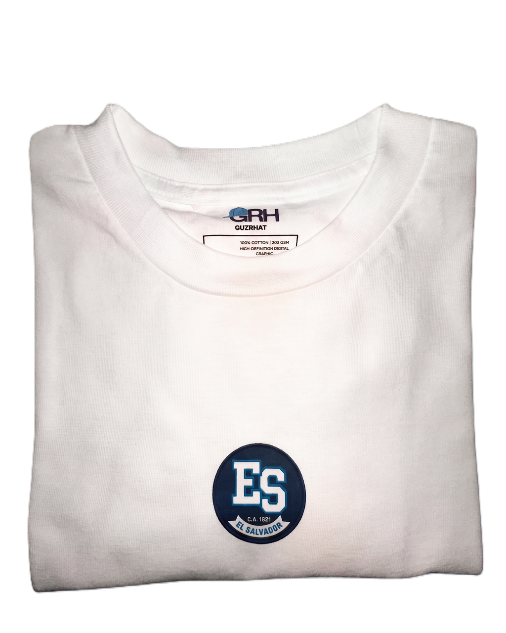 Camiseta unisex de El Salvador con efecto bordado