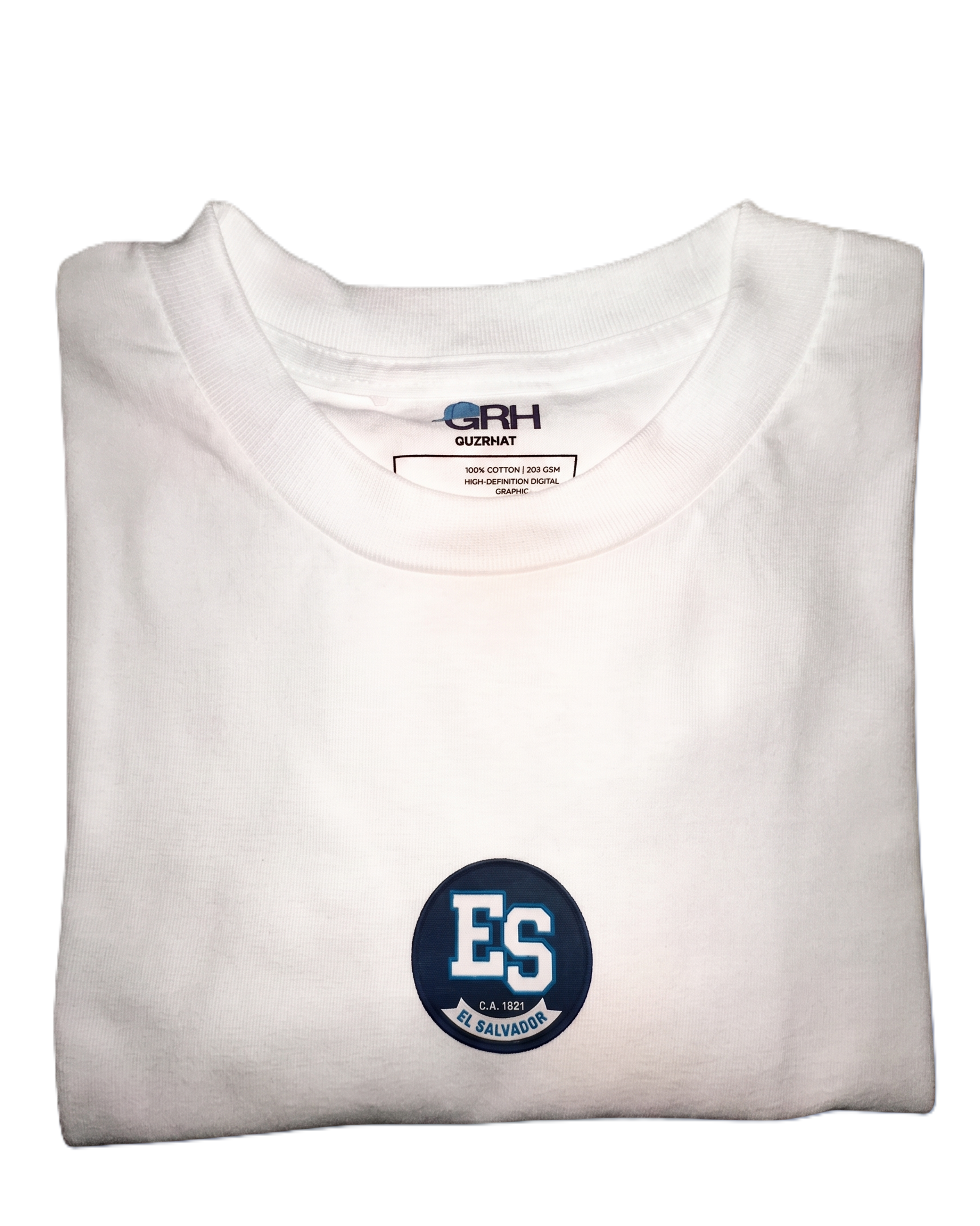 Camiseta unisex de El Salvador con efecto bordado
