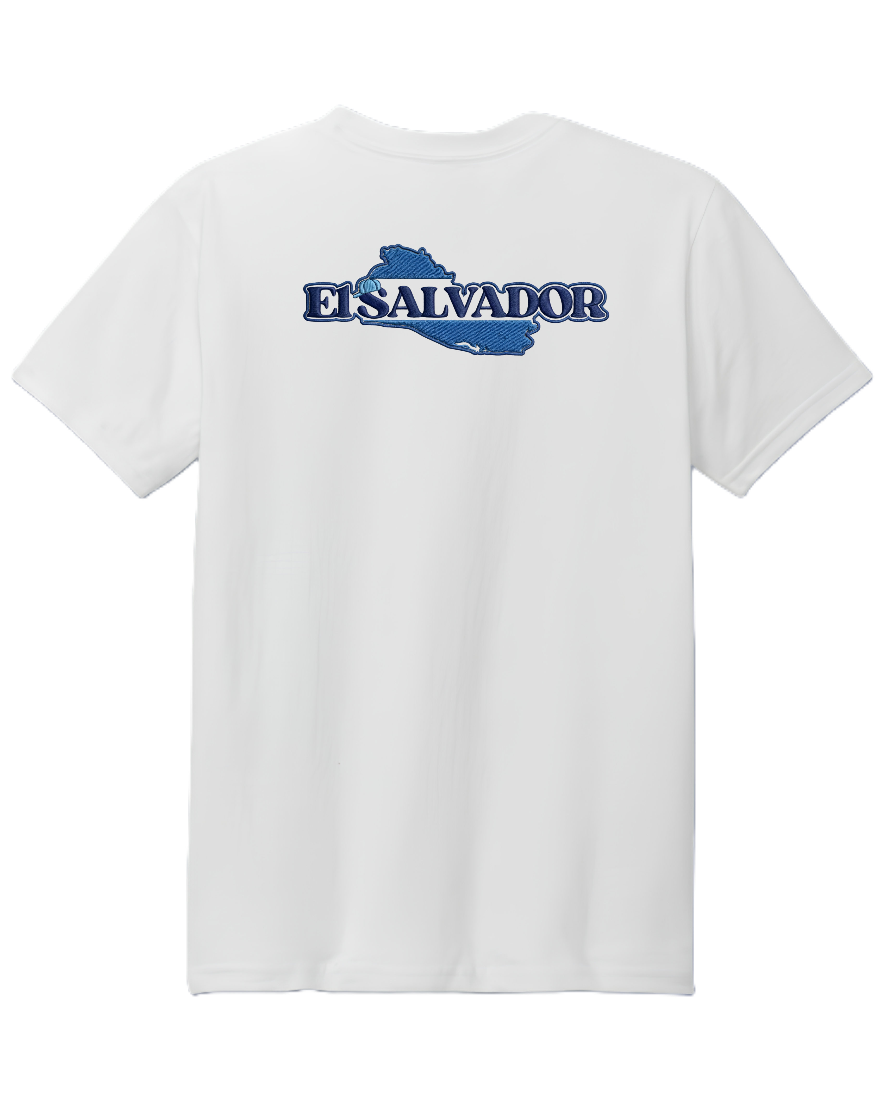 Camiseta unisex de El Salvador con efecto bordado