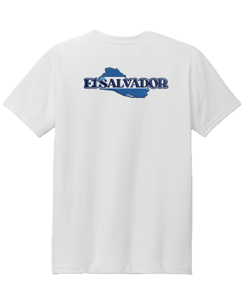 Camiseta unisex de El Salvador con efecto bordado