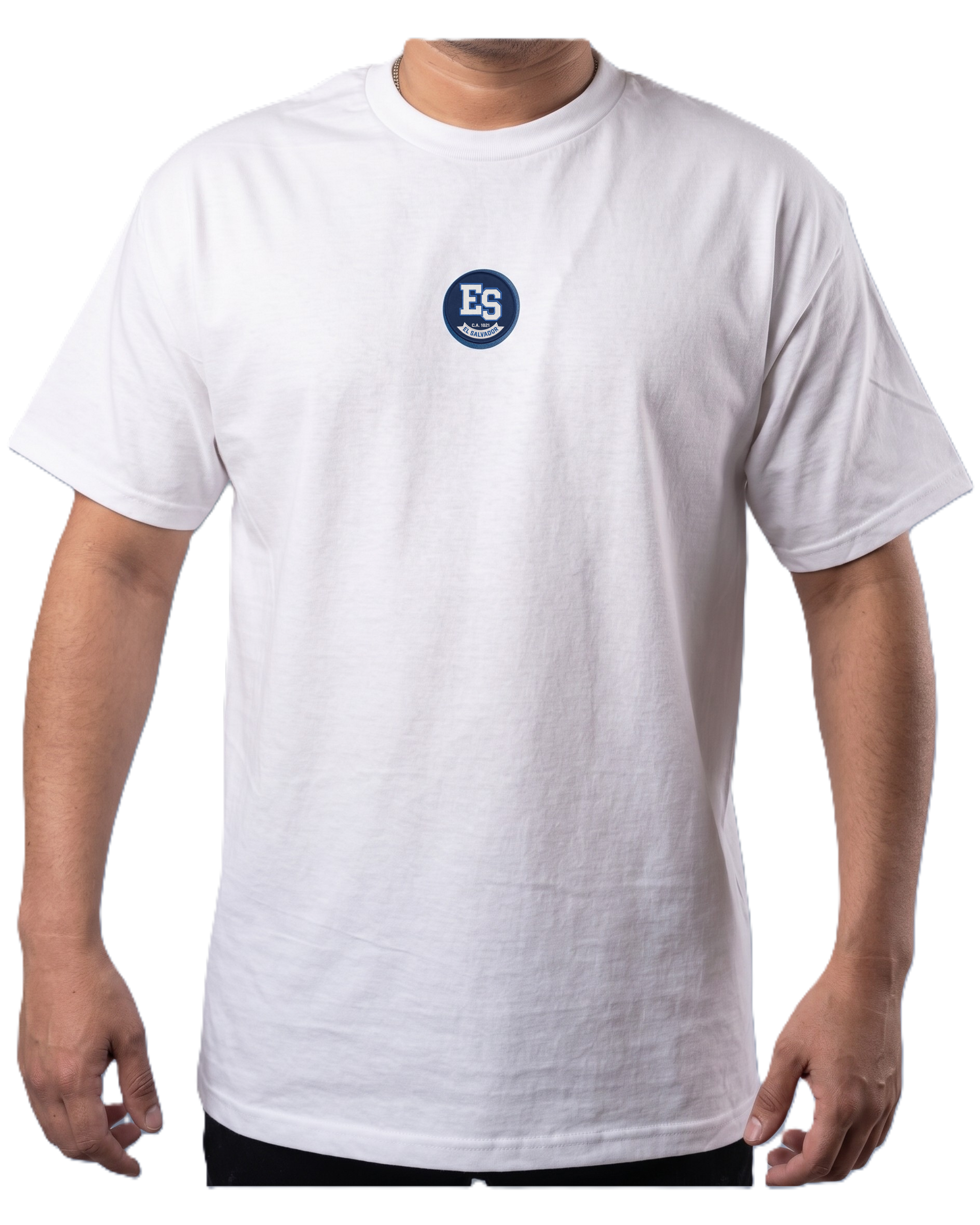 Camiseta unisex de El Salvador con efecto bordado