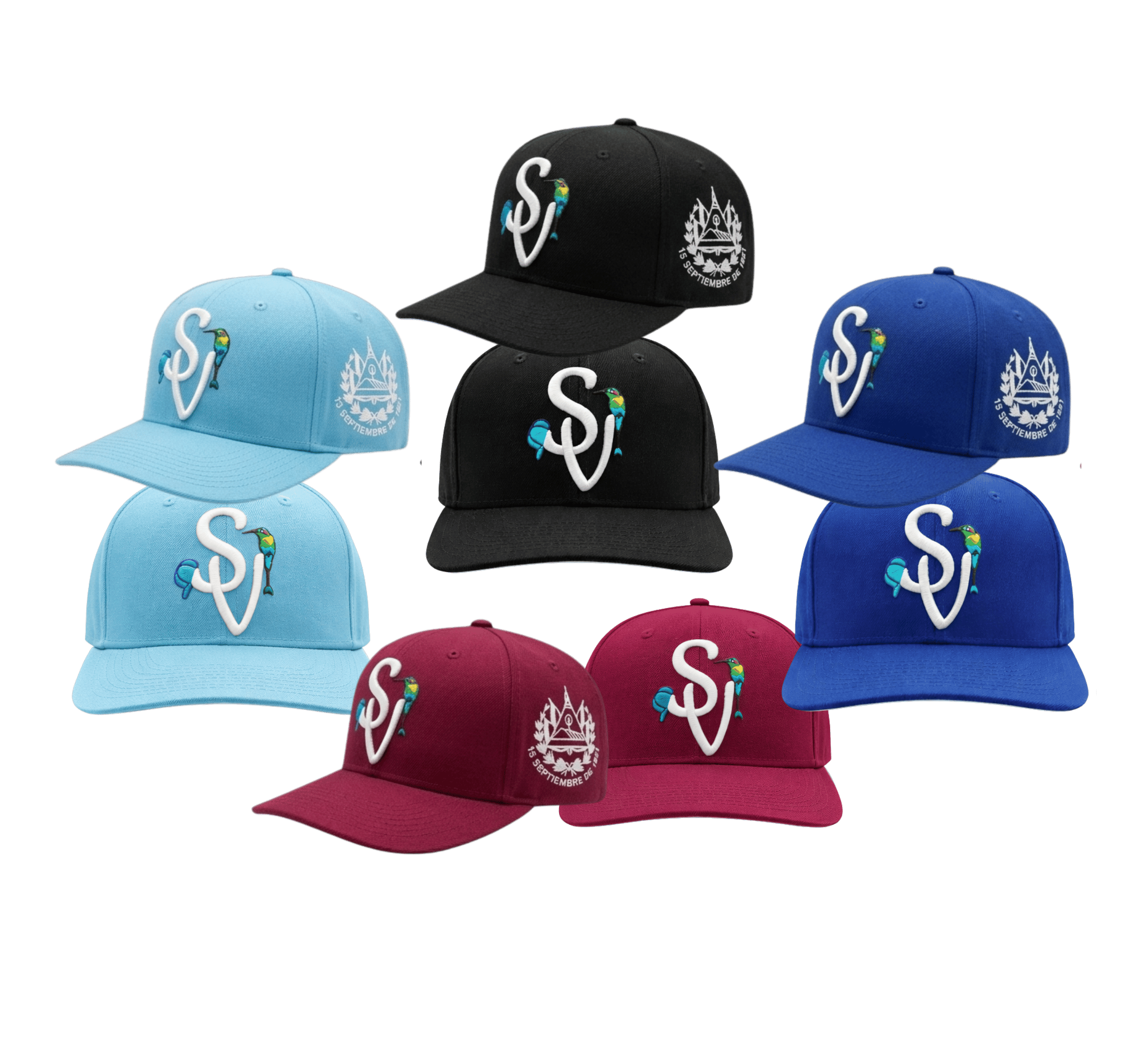Gorra Salvadoreña SV Bordada con Torogoz, edición limitada.